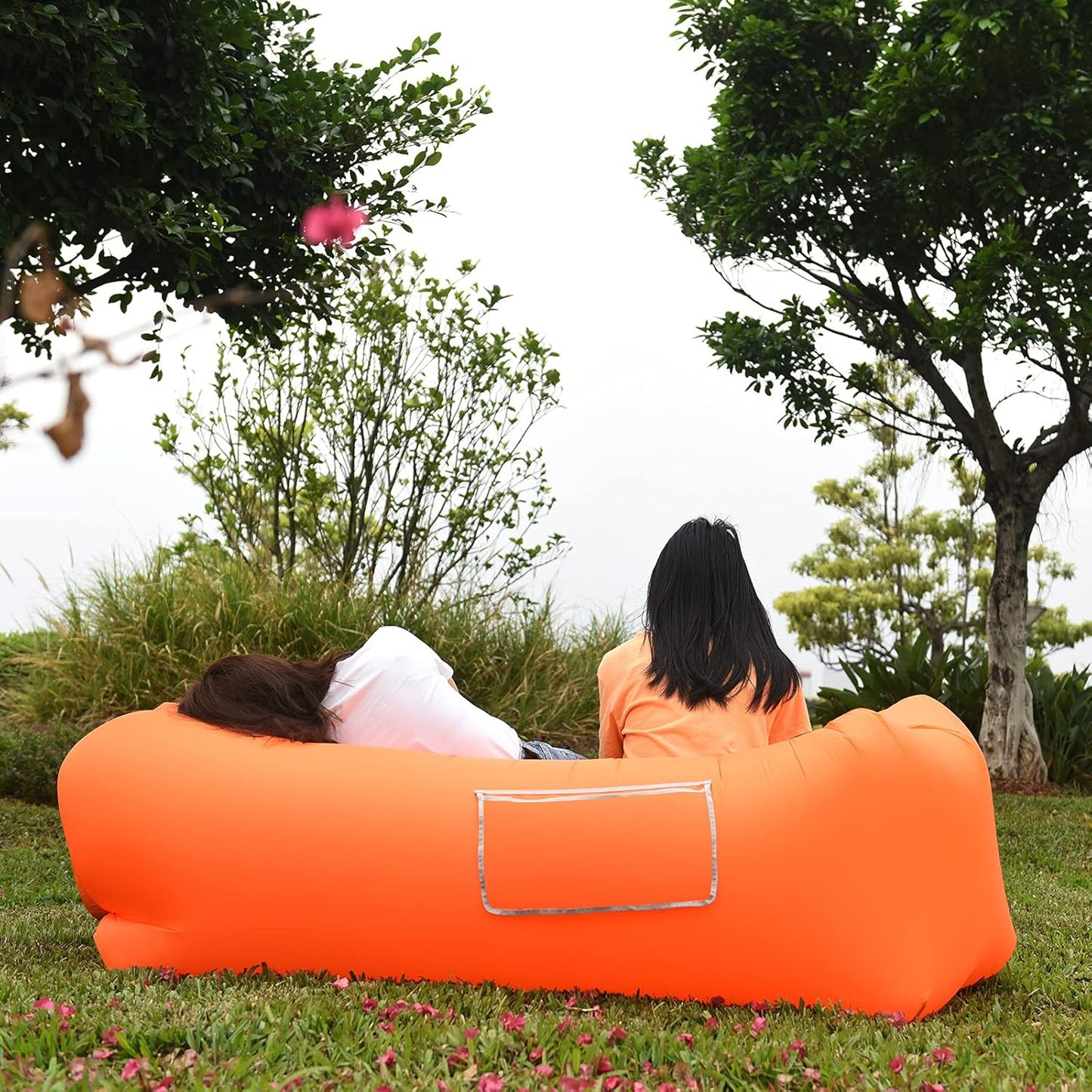 Inflatable Lounger Air Sofa for Backyard Lakeside Beach Traveling Camping,Portable Hammock,Water Proof, Anti-Air Leaking