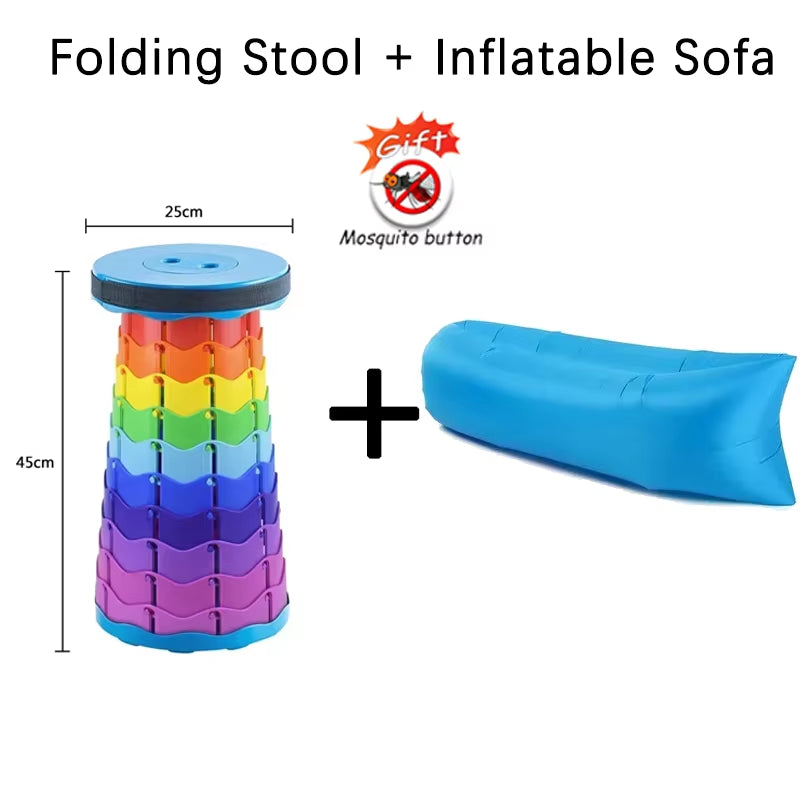 Hot Inflatable Lounger Air Sofa Chair Camping & Beach Accessories Portable Water Proof Couch for Hiking Picnics Outdoor Tik Yin