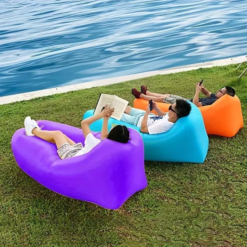 Hot Inflatable Lounger Air Sofa Chair Camping & Beach Accessories Portable Water Proof Couch for Hiking Picnics Outdoor Tik Yin