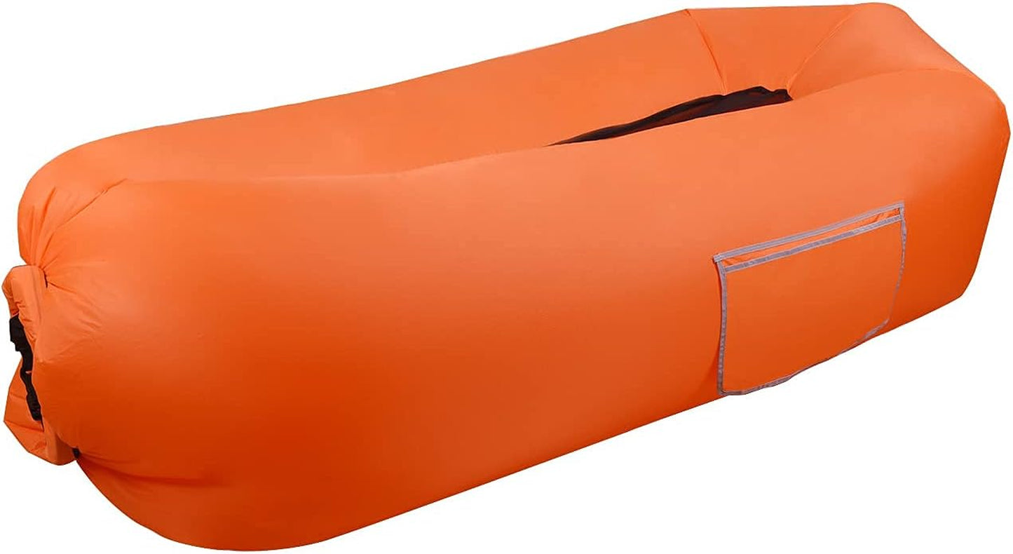 Inflatable Lounger Air Sofa for Backyard Lakeside Beach Traveling Camping,Portable Hammock,Water Proof, Anti-Air Leaking