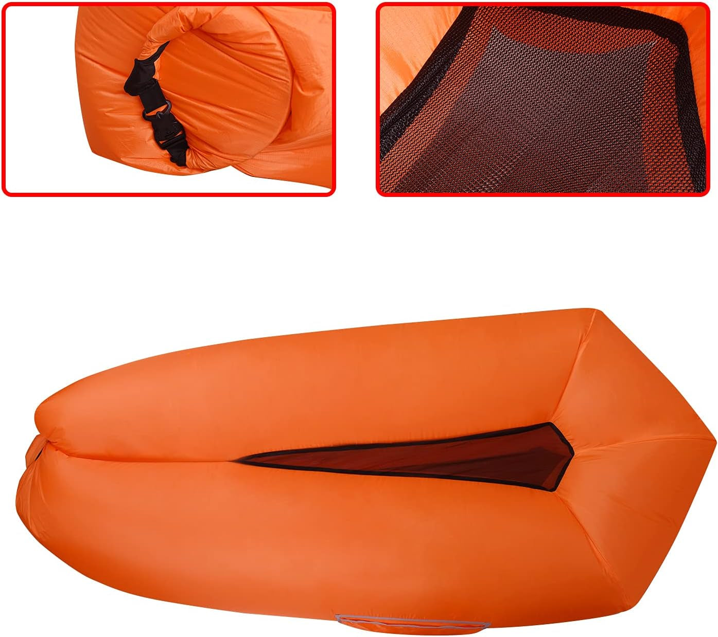 Inflatable Lounger Air Sofa for Backyard Lakeside Beach Traveling Camping,Portable Hammock,Water Proof, Anti-Air Leaking