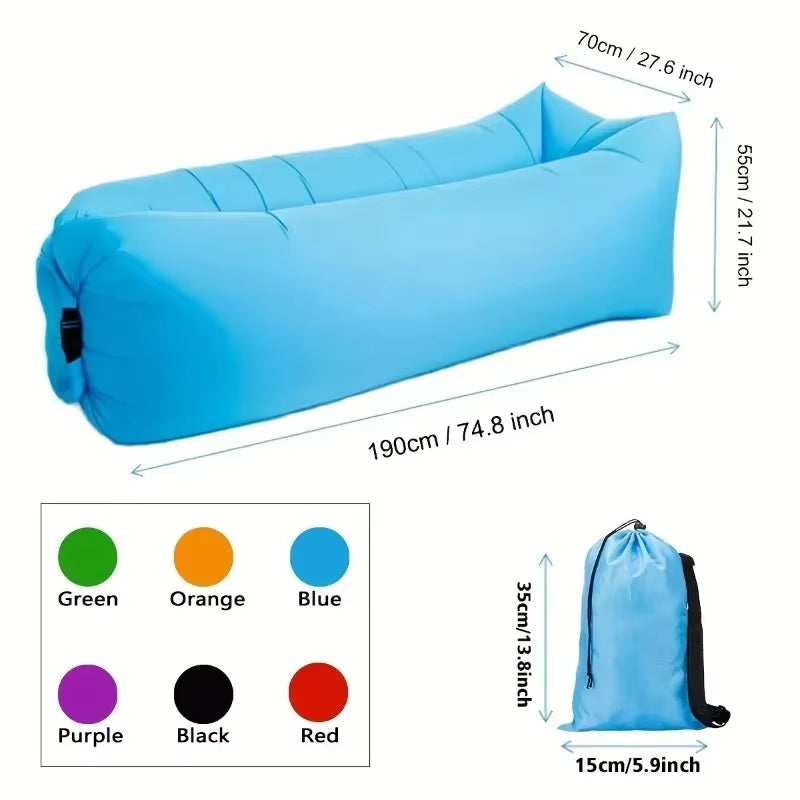 Hot Inflatable Lounger Air Sofa Chair Camping & Beach Accessories Portable Water Proof Couch for Hiking Picnics Outdoor Tik Yin