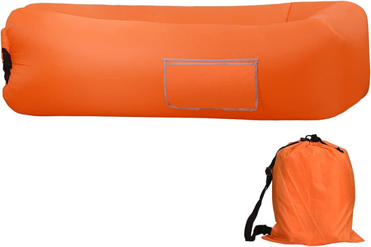 Inflatable Lounger Air Sofa for Backyard Lakeside Beach Traveling Camping,Portable Hammock,Water Proof, Anti-Air Leaking